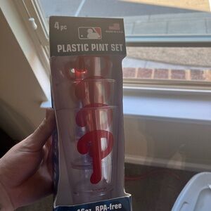 New Era Plastic Pint Set - Red